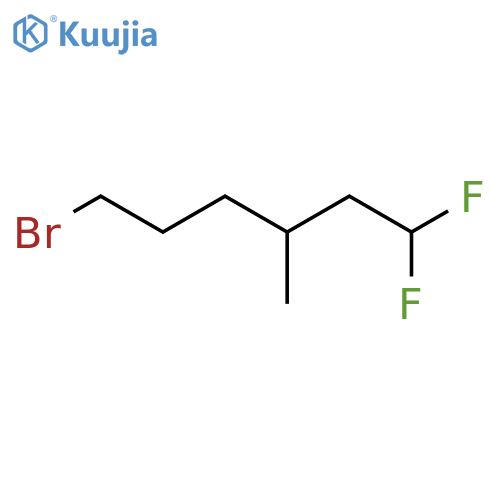 Hexane, 6-bromo-1,1-difluoro-3-methyl- structure