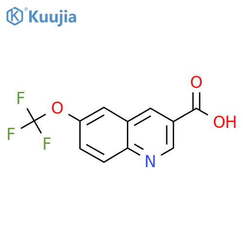 6-(Trifluoromethoxy)quinoline-3-carboxylic acid structure