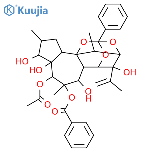 15-Daphnene-3,4,5,6,7,9,12,13,14-nonol; (3β,4β,5β,6β,7α,9α,12α,13α,14α)-form, 9,12,14-Orthobenzoyl, 6-benzoyl, 5-Ac structure