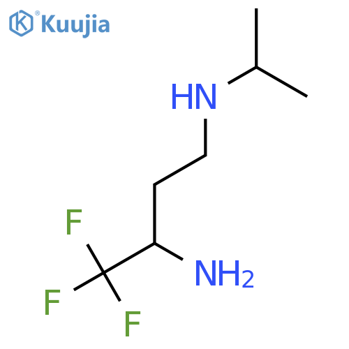 (3-Amino-4,4,4-trifluorobutyl)(propan-2-yl)amine structure