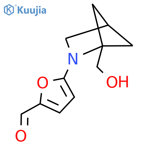 5-[1-(Hydroxymethyl)-2-azabicyclo[2.1.1]hexan-2-yl]furan-2-carbaldehyde structure