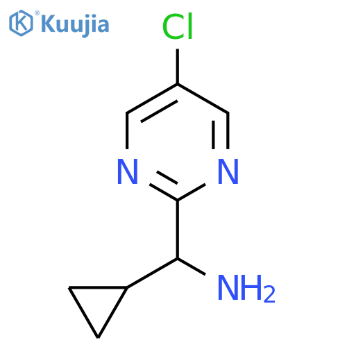 (5-chloropyrimidin-2-yl)(cyclopropyl)methanamine structure