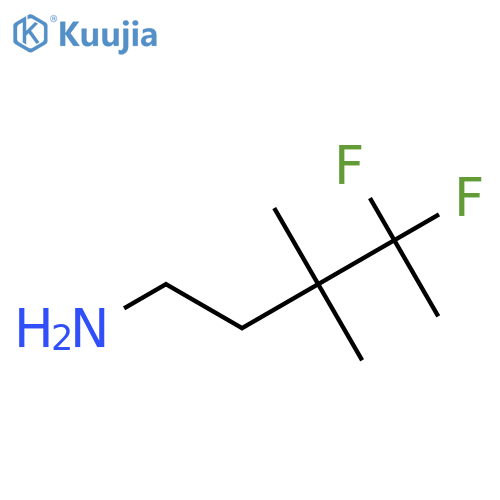 4,4-difluoro-3,3-dimethylpentan-1-amine structure