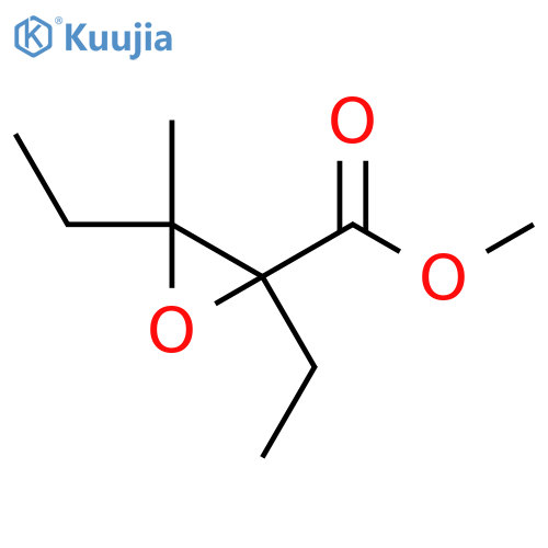 Methyl 2,3-diethyl-3-methyloxirane-2-carboxylate structure