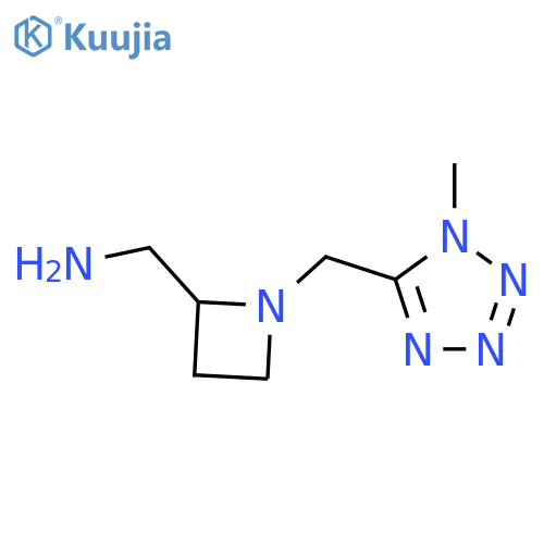 {1-(1-methyl-1H-1,2,3,4-tetrazol-5-yl)methylazetidin-2-yl}methanamine structure