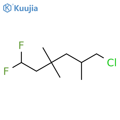 6-Chloro-1,1-difluoro-3,3,5-trimethylhexane structure