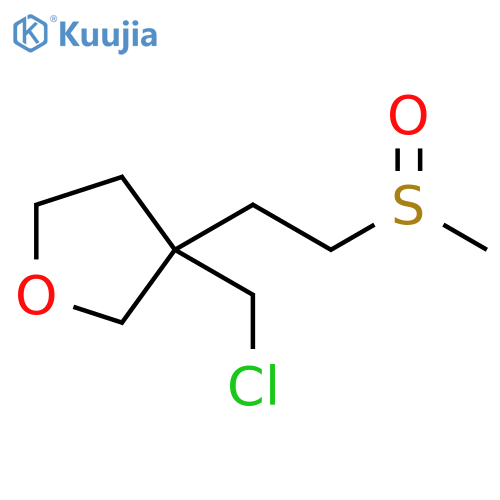 Furan, 3-(chloromethyl)tetrahydro-3-[2-(methylsulfinyl)ethyl]- structure