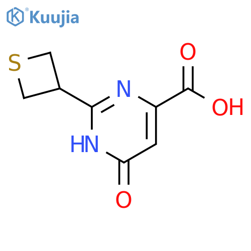 4-Pyrimidinecarboxylic acid, 1,6-dihydro-6-oxo-2-(3-thietanyl)- structure