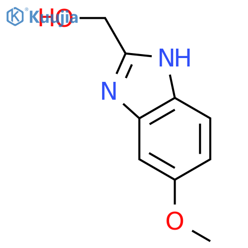 (5-methoxy-1H-benzimidazol-2-yl)methanol structure