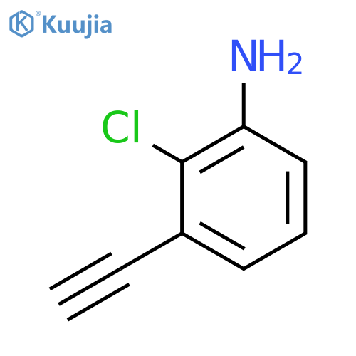 2-Chloro-3-ethynylaniline structure