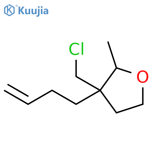Furan, 3-(3-buten-1-yl)-3-(chloromethyl)tetrahydro-2-methyl- structure