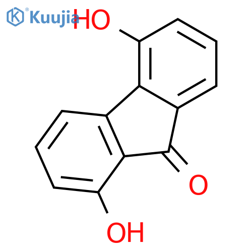 9H-Fluoren-9-one, 1,5-dihydroxy- structure