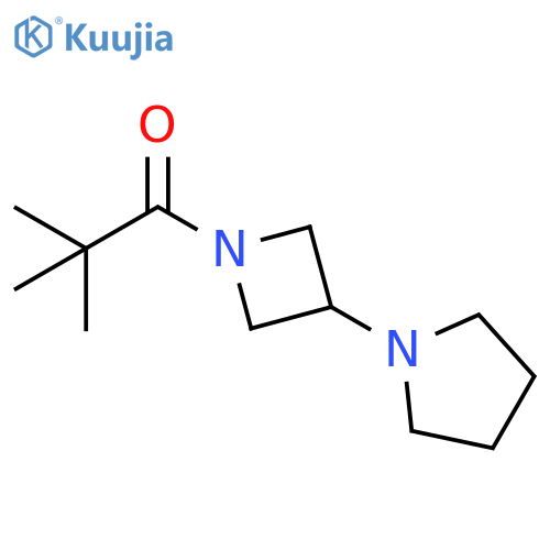 2,2-dimethyl-1-[3-(pyrrolidin-1-yl)azetidin-1-yl]propan-1-one structure