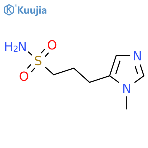 3-(1-methyl-1H-imidazol-5-yl)propane-1-sulfonamide structure