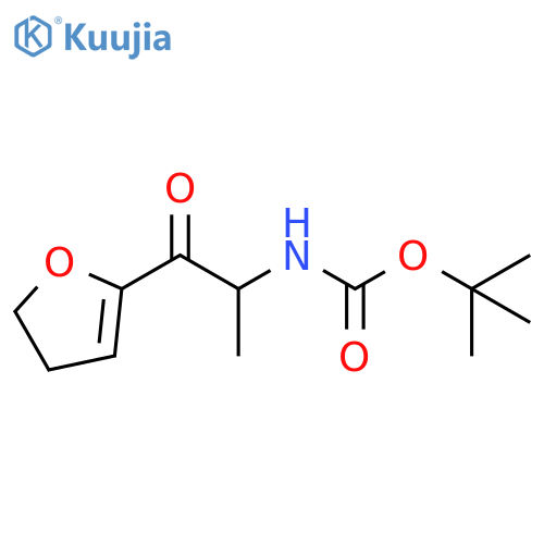 Carbamic acid, N-[2-(4,5-dihydro-2-furanyl)-1-methyl-2-oxoethyl]-, 1,1-dimethylethyl ester structure