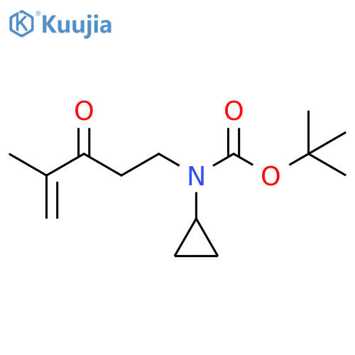 Carbamic acid, N-cyclopropyl-N-(4-methyl-3-oxo-4-penten-1-yl)-, 1,1-dimethylethyl ester structure