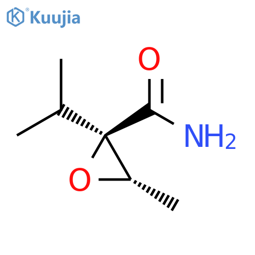 2-Oxiranecarboxamide,3-methyl-2-(1-methylethyl)-, (2R,3S)- structure