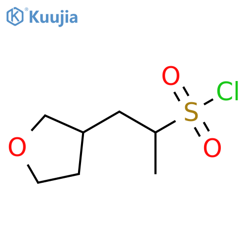 3-Furanethanesulfonyl chloride, tetrahydro-α-methyl- structure