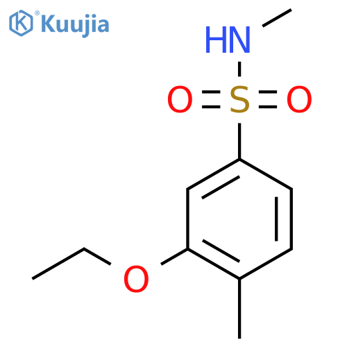 3-ethoxy-N,4-dimethylbenzene-1-sulfonamide structure