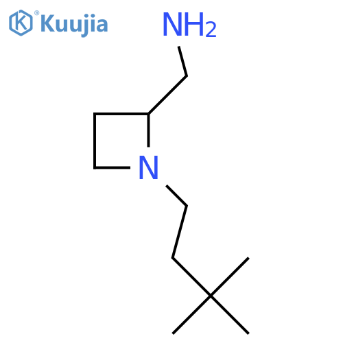 1-(3,3-dimethylbutyl)azetidin-2-ylmethanamine structure