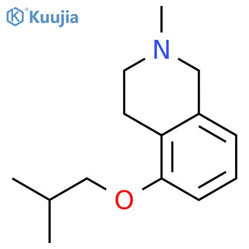 Isoquinoline, 1,2,3,4-tetrahydro-2-methyl-5-(2-methylpropoxy)- structure
