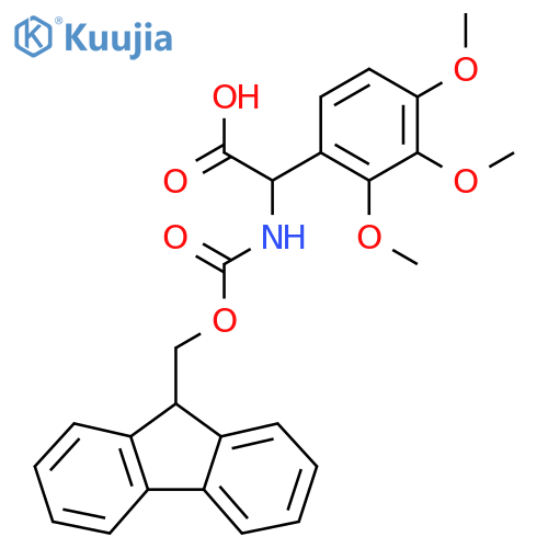 2-({(9H-fluoren-9-yl)methoxycarbonyl}amino)-2-(2,3,4-trimethoxyphenyl)acetic acid structure