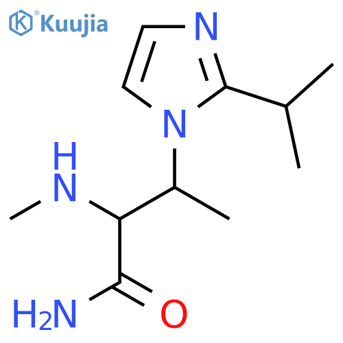 2-(methylamino)-3-2-(propan-2-yl)-1H-imidazol-1-ylbutanamide structure