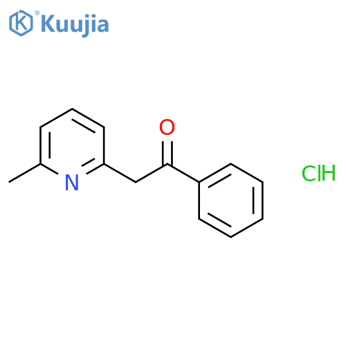 2-(6-Methyl-pyridin-2-yl)-1-phenyl-ethanonehydrochloride structure