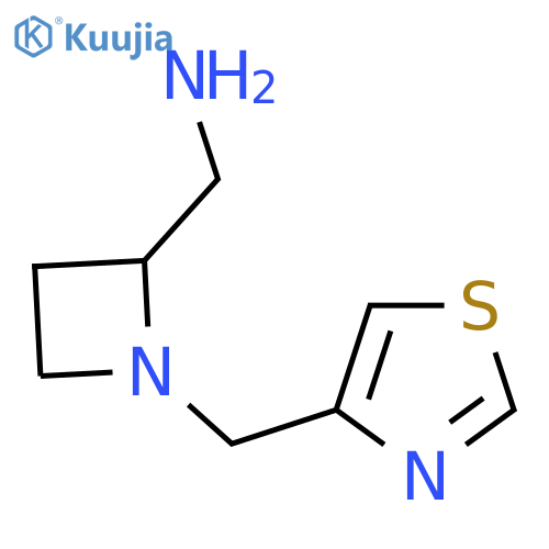 {1-(1,3-thiazol-4-yl)methylazetidin-2-yl}methanamine structure