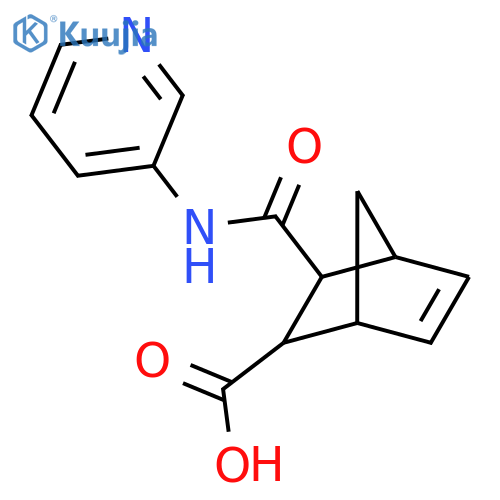 3-(Pyridin-3-ylamino)carbonylbicyclo2.2.1hept-5-ene-2-carboxylic Acid structure