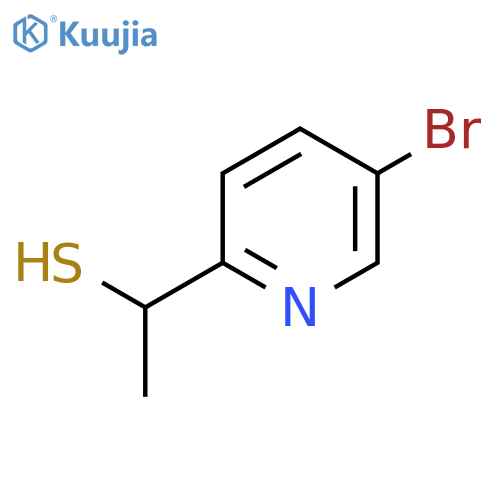 1-(5-bromopyridin-2-yl)ethane-1-thiol structure