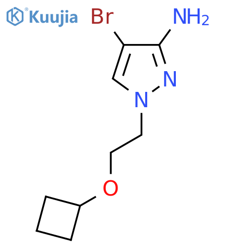 4-bromo-1-(2-cyclobutoxyethyl)-1H-pyrazol-3-amine structure