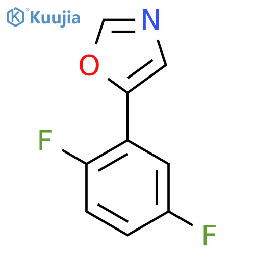 5-(2,5-Difluorophenyl)-1,3-oxazole structure