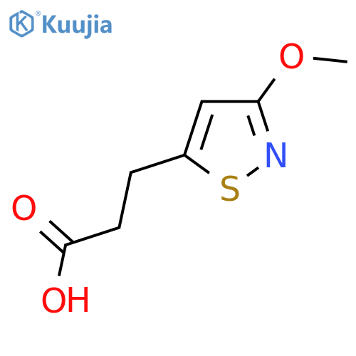 3-(3-methoxy-1,2-thiazol-5-yl)propanoic acid structure