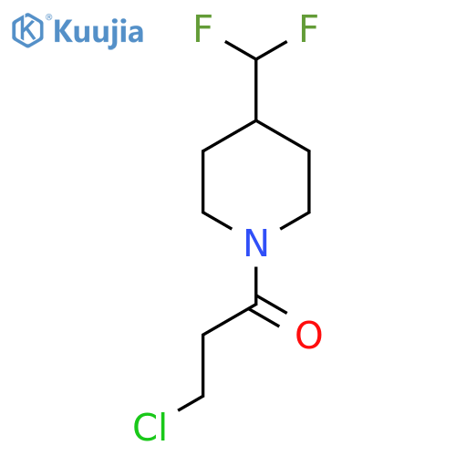 3-Chloro-1-(4-(difluoromethyl)piperidin-1-yl)propan-1-one structure