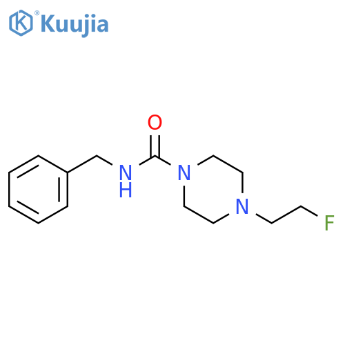 N-benzyl-4-(2-fluoroethyl)piperazine-1-carboxamide structure