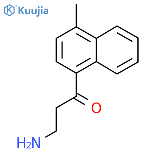 3-amino-1-(4-methylnaphthalen-1-yl)propan-1-one structure
