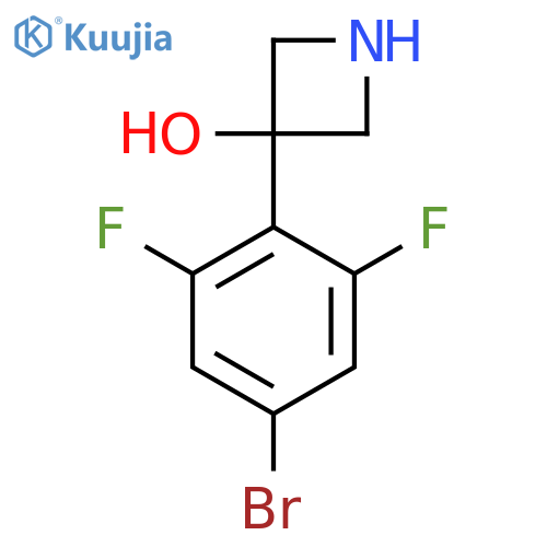 3-(4-bromo-2,6-difluorophenyl)azetidin-3-ol structure