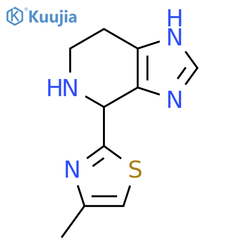 2-{3H,4H,5H,6H,7H-imidazo4,5-cpyridin-4-yl}-4-methyl-1,3-thiazole structure