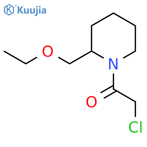 2-Chloro-1-(2-(ethoxymethyl)piperidin-1-yl)ethan-1-one structure