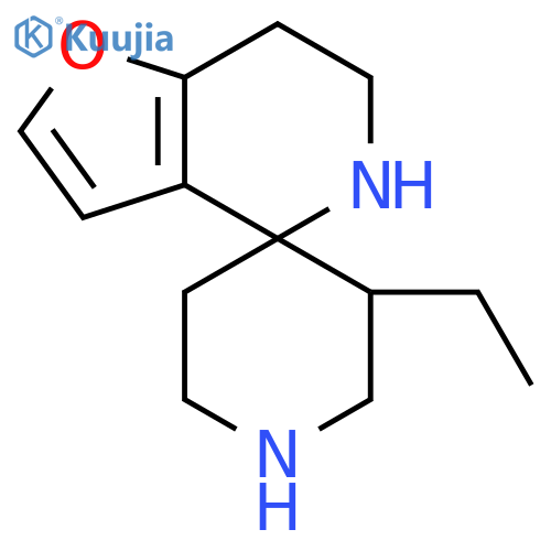 3'-ethyl-6,7-dihydro-5H-spirofuro3,2-cpyridine-4,4'-piperidine structure