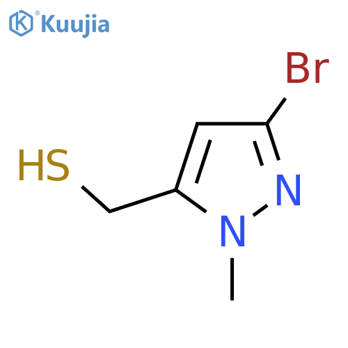 (3-bromo-1-methyl-1H-pyrazol-5-yl)methanethiol structure