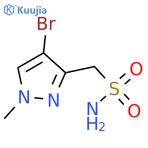 (4-bromo-1-methyl-1H-pyrazol-3-yl)methanesulfonamide structure