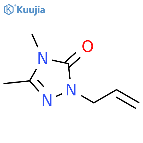 3,4-dimethyl-1-(prop-2-en-1-yl)-4,5-dihydro-1H-1,2,4-triazol-5-one structure