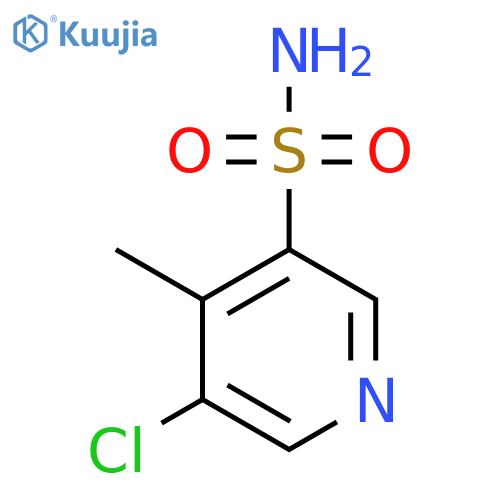 5-chloro-4-methylpyridine-3-sulfonamide structure