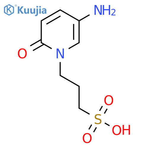 3-(5-amino-2-oxo-1,2-dihydropyridin-1-yl)propane-1-sulfonic acid structure