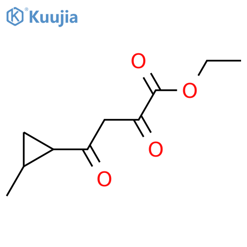 Ethyl 4-(2-methylcyclopropyl)-2,4-dioxobutanoate structure
