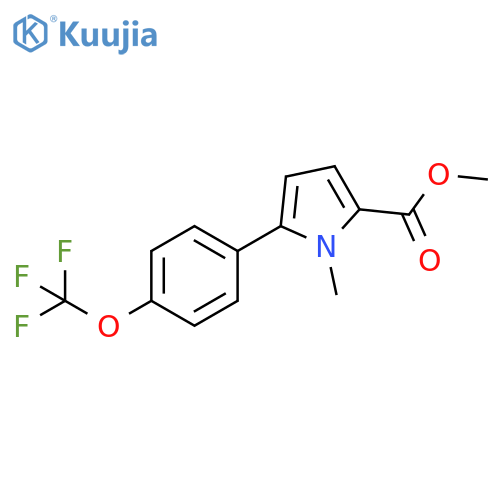 Methyl1-Methyl-5-[4-(trifluoromethoxy)phenyl]pyrrole-2-carboxylate structure