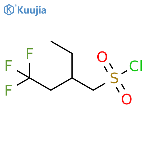 2-ethyl-4,4,4-trifluorobutane-1-sulfonyl chloride structure