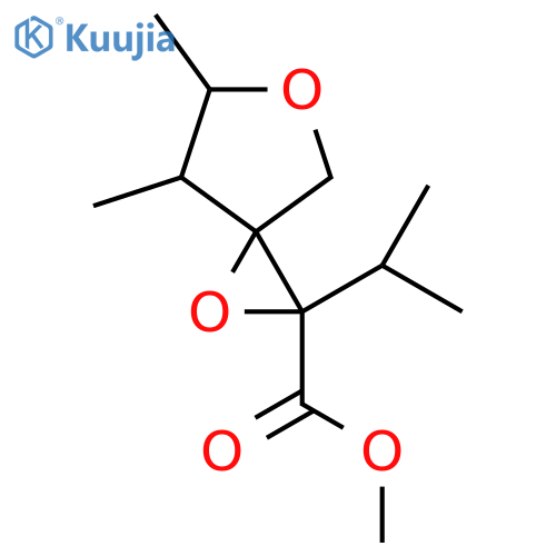 Methyl 6,7-dimethyl-2-(propan-2-yl)-1,5-dioxaspiro[2.4]heptane-2-carboxylate structure